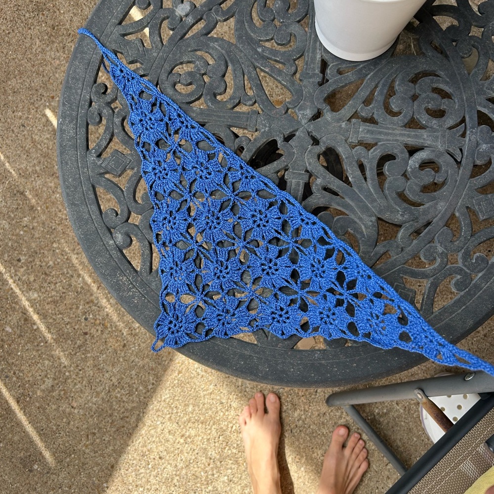 Crochet bandana handmade